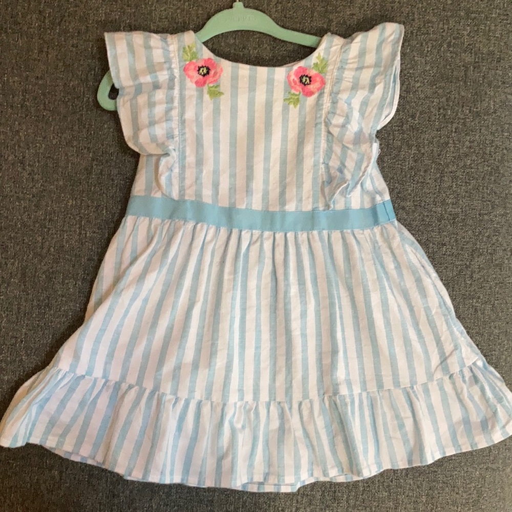 Janie and Jack embroidered striped dress